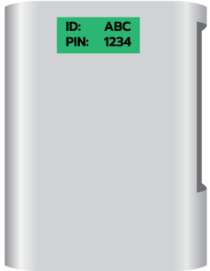 Gateway-base-showing-ID-and-PIN