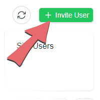 Invite user button