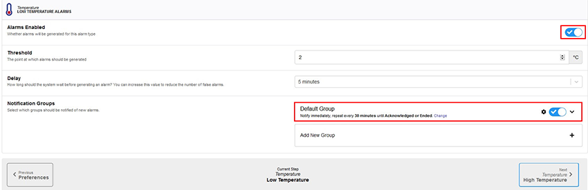 Edit Location Settings