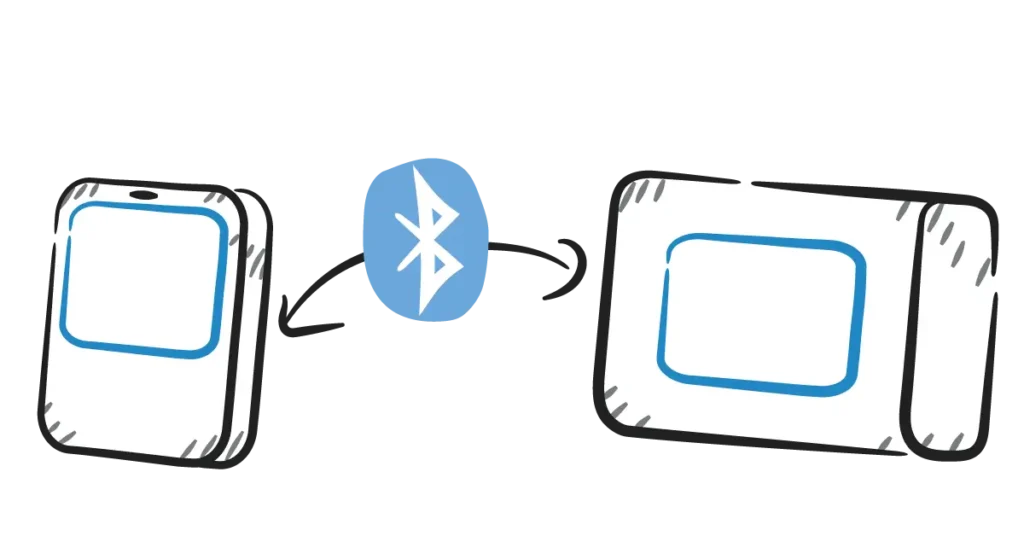 Logger communicates with gateway using Bluetooth