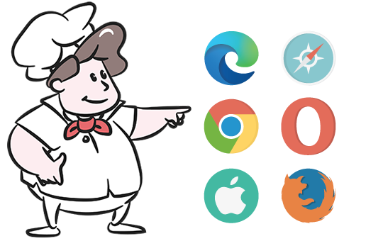 Chef-with-browser-logos