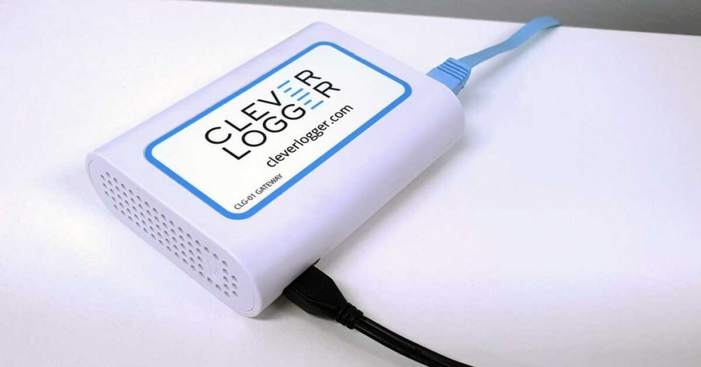 Clever-Logger-Gateway-connected-to-Ethernet