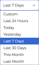 Table Date Range Presets