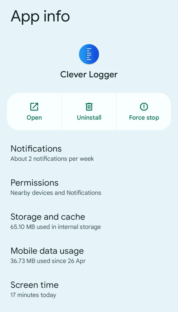 Clever Logger App